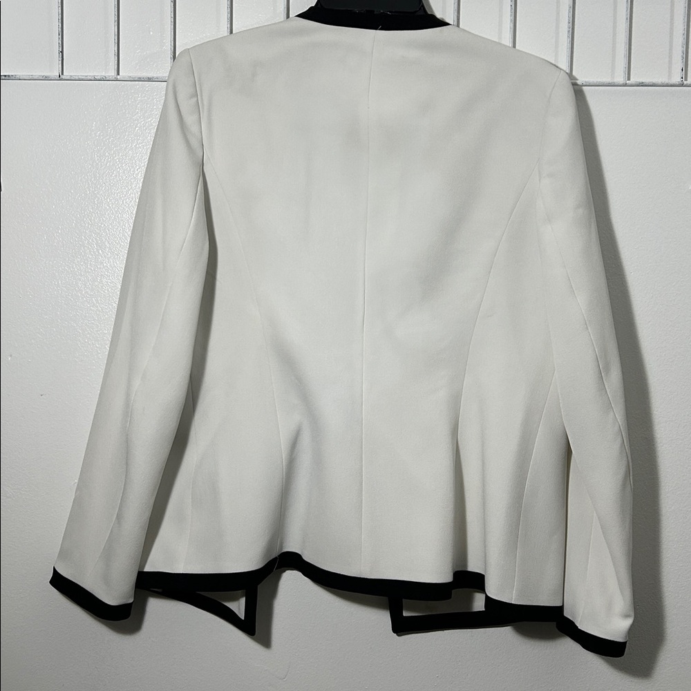 Kasper Women M Long Sleeve Open-Front Business‎ Blazer Jacket Coat 3887 - Picture 5 of 6